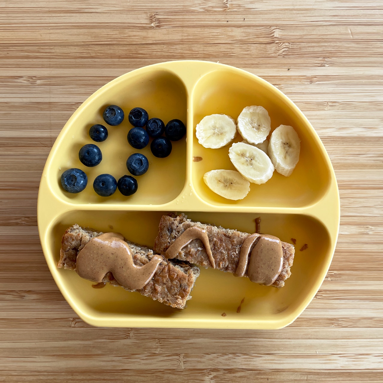 Vegan Toddler Peanut Butter Banana Flapjacks