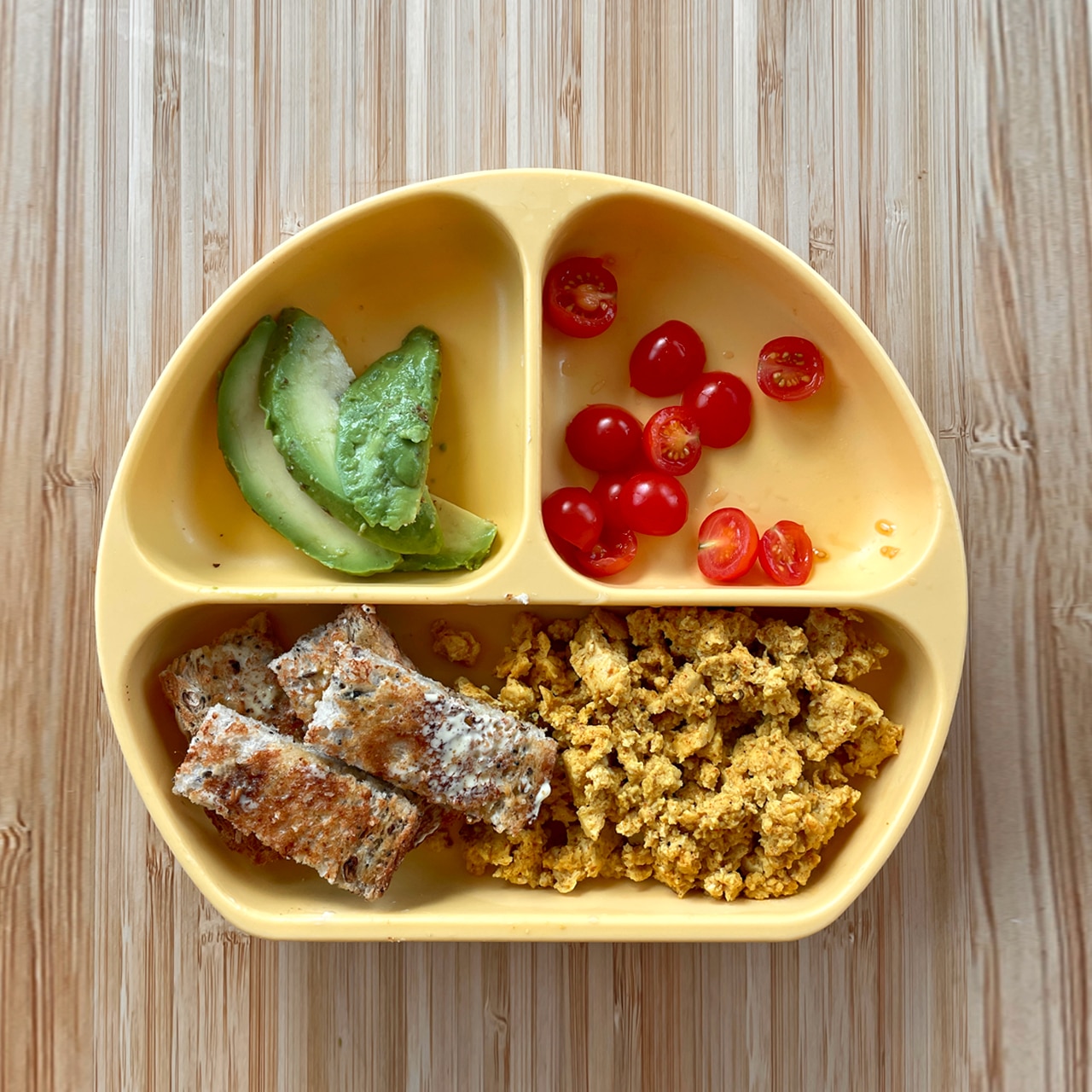 Vegan Toddler Scrambled Tofu