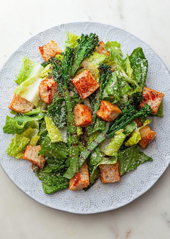 Charred Broccoli Caesar Salad