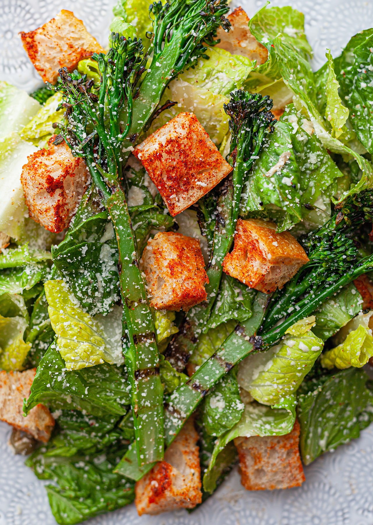 Vegan Broccoli Caesar Salad Recipe