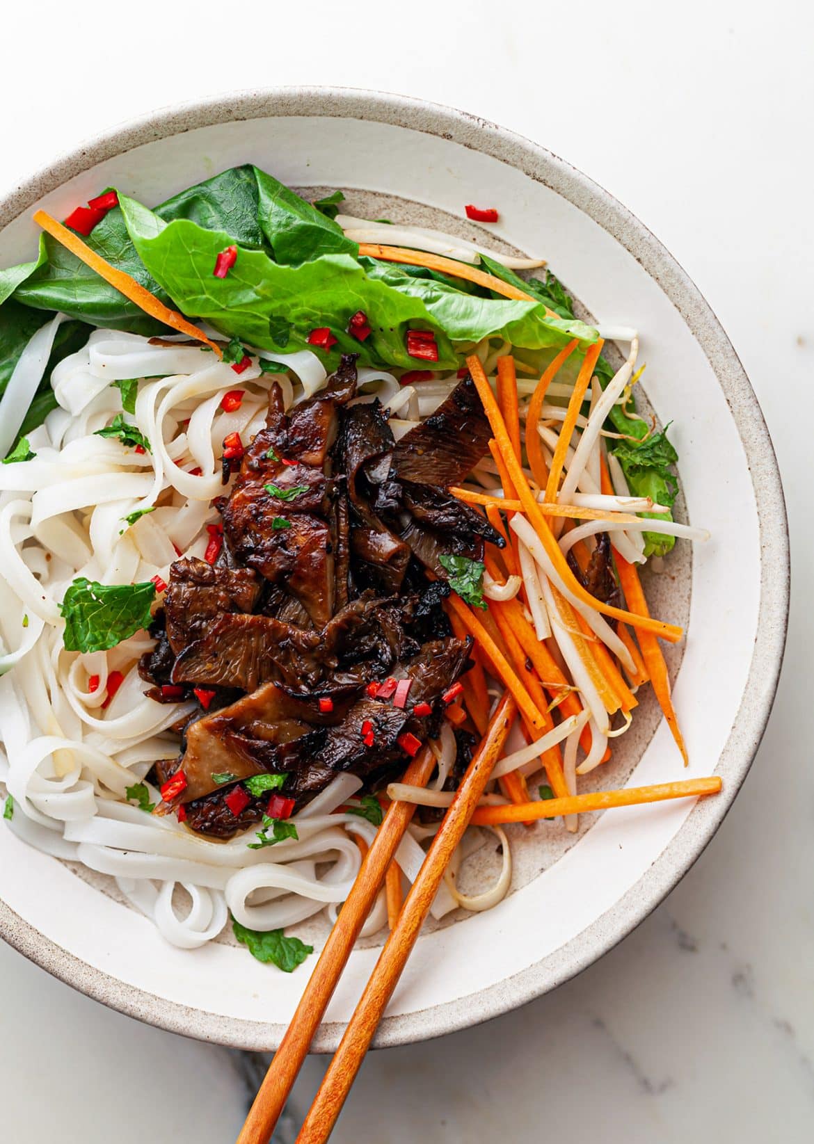 Vietnamese Mushroom Noodle Salad