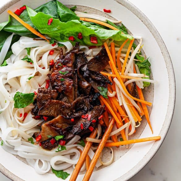 Vietnamese Mushroom Noodle Salad