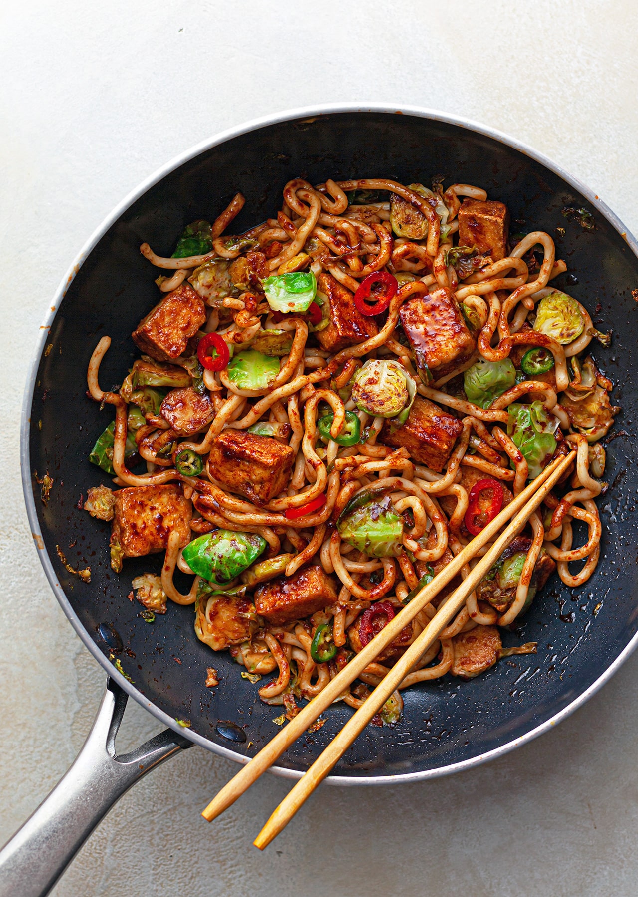 Vegan Shredded Brussels Sprouts Noodles Recipe