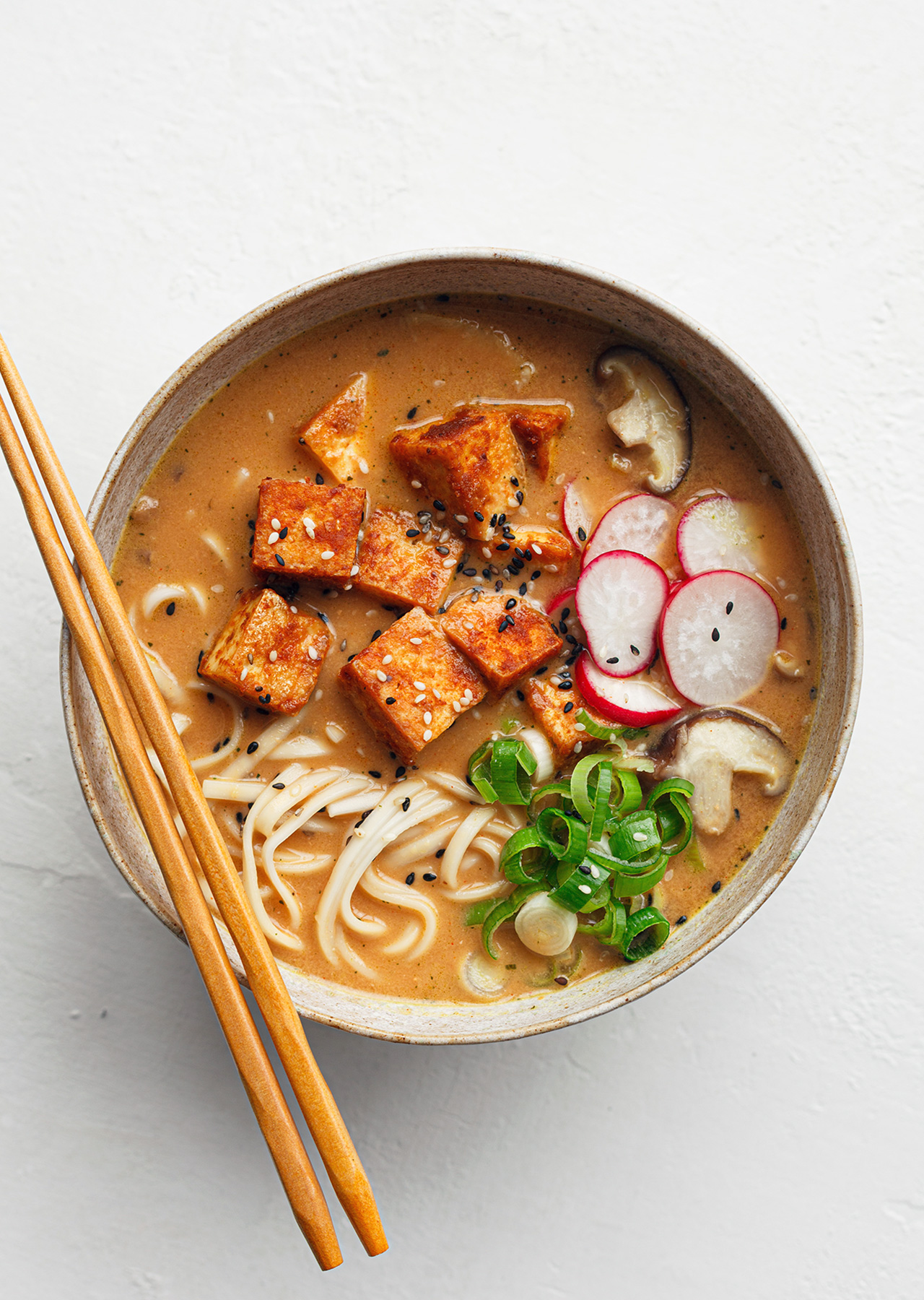 Homemade Spicy Ramen with Tofu Recipe - Pinch of Yum