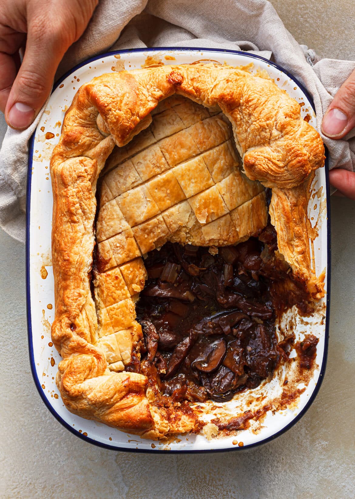 Vegan Meaty Mushroom Pie Recipe