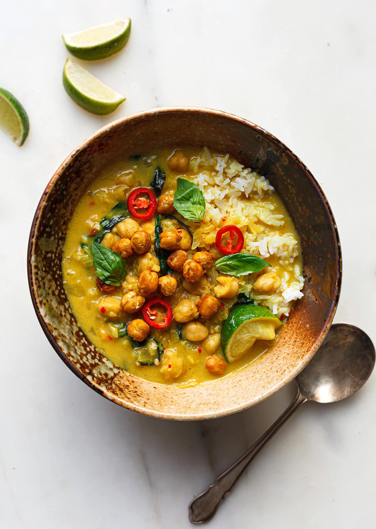 goldenchickpeacoconutturmericbrothbowlstewsoupricerecipeH1