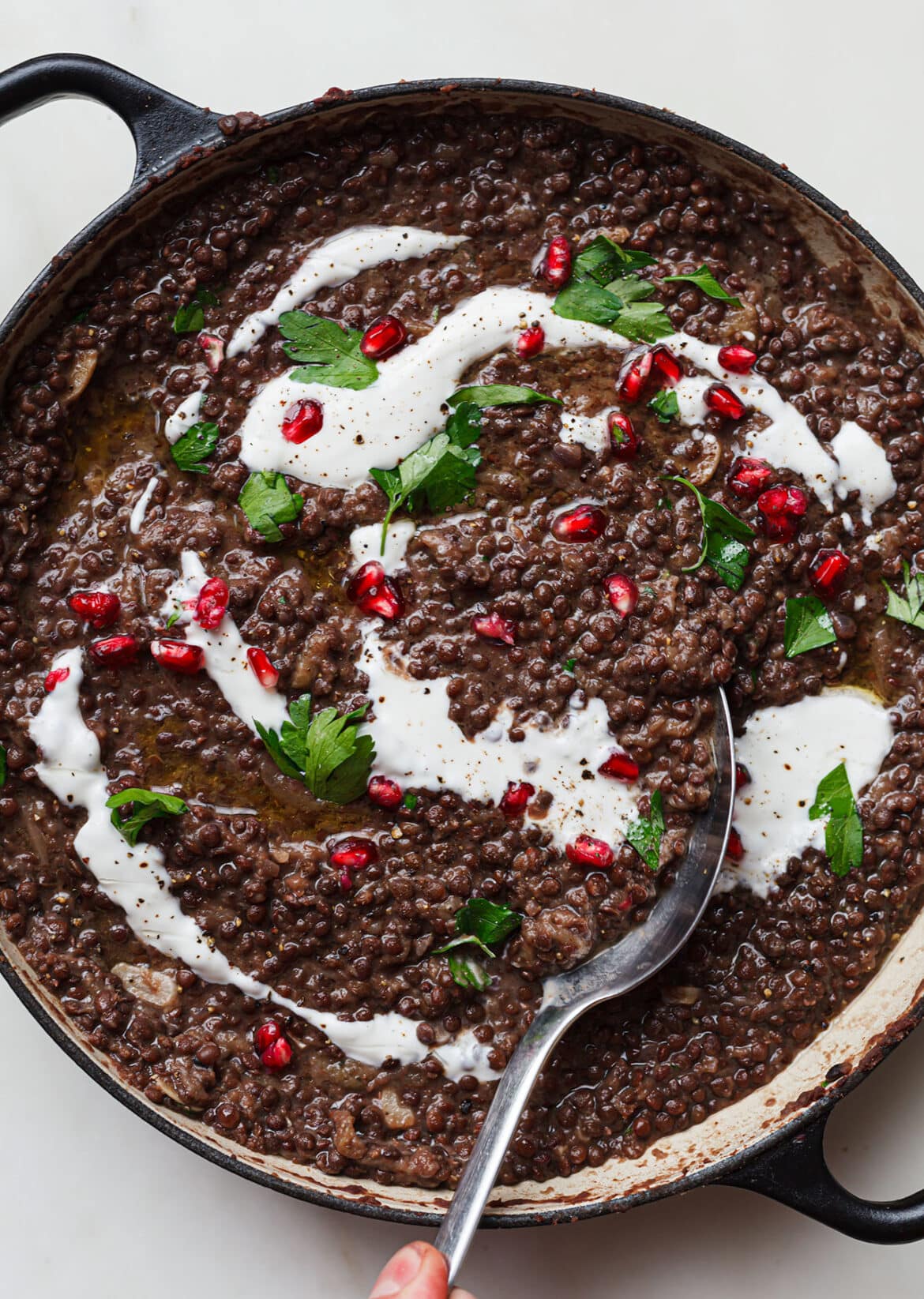 Rummaniyeh Aubergine + Lentil Stew Palestine Vegan Recipe