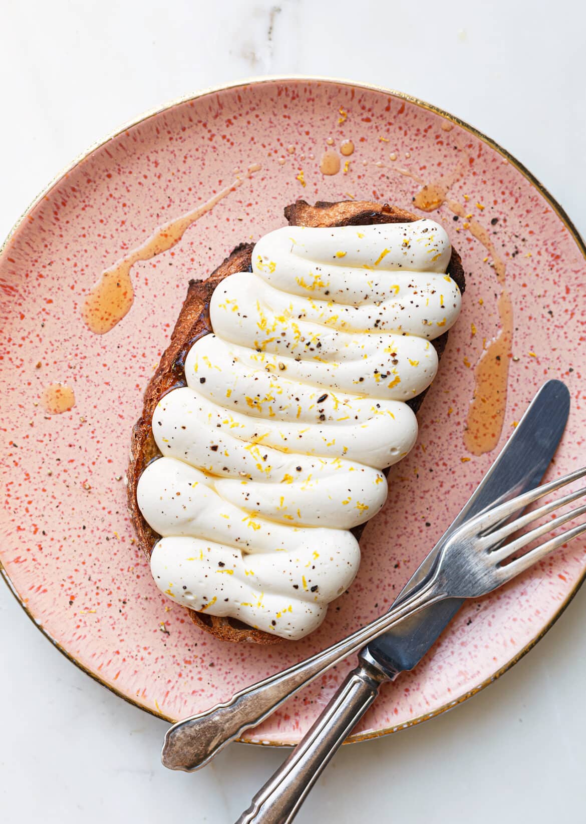 Whipped ‘Ricotta’ On Toast SO VEGAN
