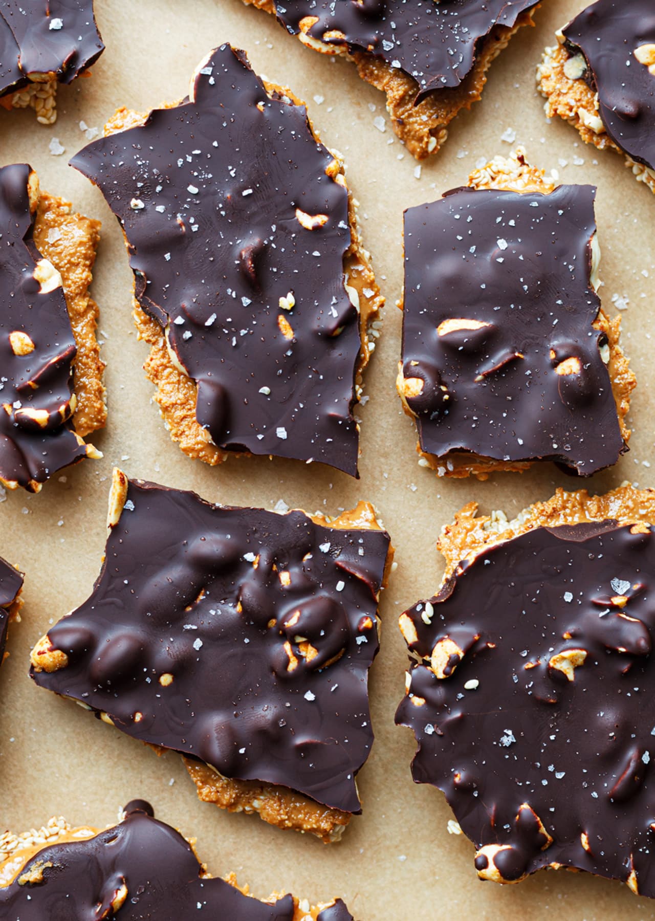 Vegan Sesame Peanut Butter Chocolate Bark Recipe