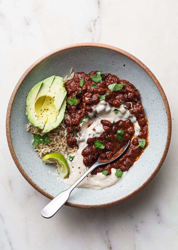 Vegan Black Bean Mole Recipe